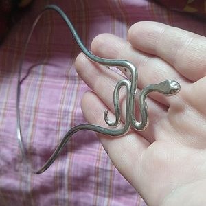 Snake collar 925 sterling silver necklace unique